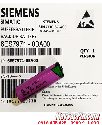 Siemens 6ES7971-0BA00; Pin PLC Siemens 6ES7971-0BA00 lithium 3.6v AA 2400mAh _Xuất xứ ĐỨC